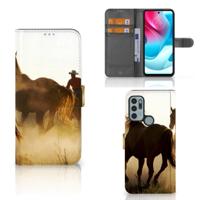 Motorola Moto G60s | Telefoonhoesje | Met pasjeshouder | Design Cowboy