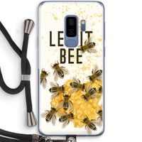 Let it bee: Samsung Galaxy S9 Plus Transparant Hoesje met koord