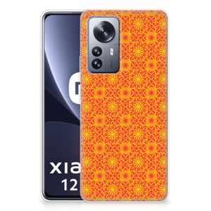 Xiaomi 12 Pro TPU bumper Batik Oranje