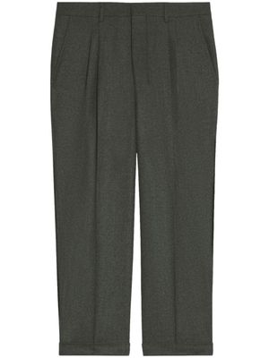 AMI Paris pantalon à coupe courte - Gris