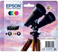 Inktcartridge Epson 502 T02V6 zwart + 3 kleuren