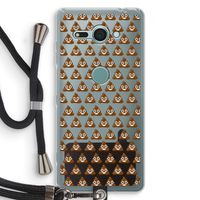 Poop emoji: Sony Xperia XZ2 Compact Transparant Hoesje met koord