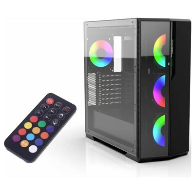 INCA EMG-17XN Midi-tower PC-behuizing Zwart
