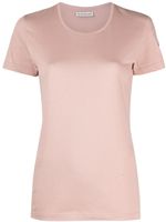 Moncler t-shirt à patch logo - Rose