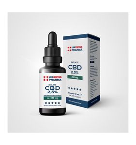 CBD isolate 2,5% (wateroplosbaar)