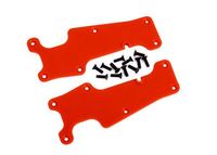 Traxxas - Suspension arm covers, red, front (left and right)/ 2.5x8 CCS (12) (TRX-9633R) - thumbnail