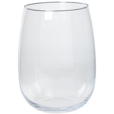 Vaas Julia - wijd uitlopende hals - transparant - glas - 27 x 40 cm - Bloemenvazen