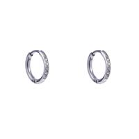 Day&Eve Oorringen Sparkle Hoop | Zilver