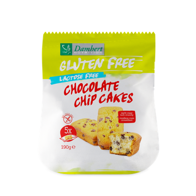 Damhert Gluten Free Lactose Free Choco Chip Cakes 190 GRAM