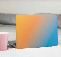 Stickers voor laptop Blauw en oranje kleurverloop
