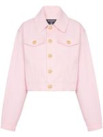 Balmain veste en jean à coupe courte - Rose - thumbnail