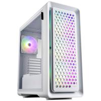 FSP Fortron CUT593P Tower Gaming-behuizing Wit 4 voorgeïnstalleerde LED-ventilators, Stoffilter, Zijvenster - thumbnail