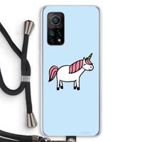 Eenhoorn: Xiaomi Mi 10T 5G Transparant Hoesje met koord