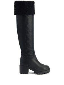 Giuseppe Zanotti bottines Iwona 70 mm en cuir - Noir