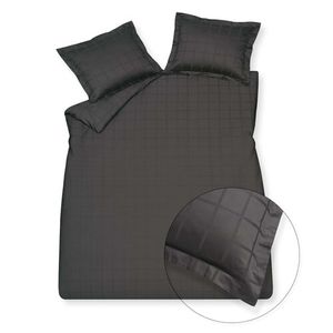 Vandyck Vandyck Home 78 Check 300Tc Dekbedovertrek 2-persoons (200x200/220) off black