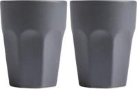 Gusta s/2 mok 220ml blauw cappucino Gusta s/2 mok 220ml blauw cappucino