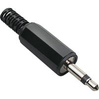 BKL Electronic 072118 Jackplug 3,5 mm Stekker, recht Aantal polen: 2 Mono Zwart 1 stuk(s)