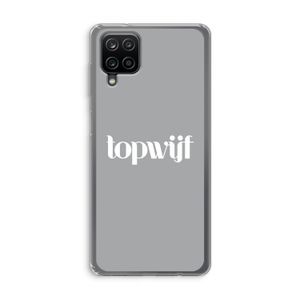 Topwijf Grijs Wit: Samsung Galaxy A12 Transparant Hoesje