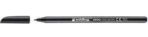 Edding Viltstift 4-1200001 4-1200001 Zwart 1 mm 1 stuk(s)