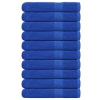 VidaXL Saunahanddoeken frogn 10 st 80x200 cm 360 g/m² blauw