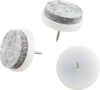 Meubelviltglijder grijs 20mm 16st - Deltafix