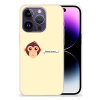 Apple iPhone 14 Pro Telefoonhoesje met Naam Monkey - thumbnail