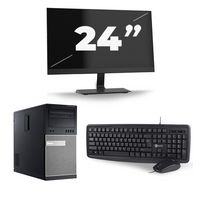 Dell Optiplex 990 Micro Tower - Intel Core i7-2e Generatie - 16GB RAM - 256GB SSD - Windows 10 + 1x 24 inch Monitor