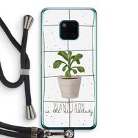 Kamerplant op vensterruit: Huawei Mate 20 Pro Transparant Hoesje met koord