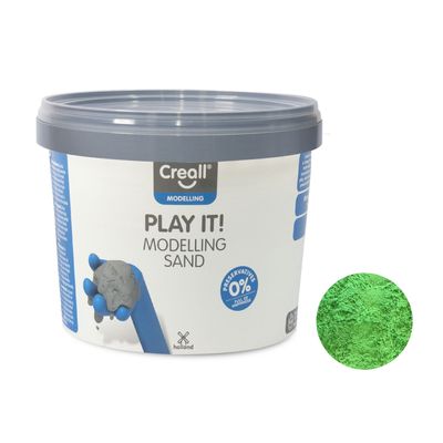 Creall play it speelzand groen, 750gr.