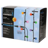 LED connect kerstverlichting verleng set gekleurd 100 lampjes - thumbnail