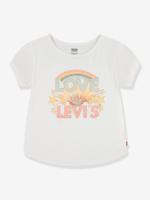 T-shirt regenboog dubbele manchet LEVI'S details met pailletten ecru T-shirt regenboog dubbele manchet LEVI'S details met pailletten ecru
