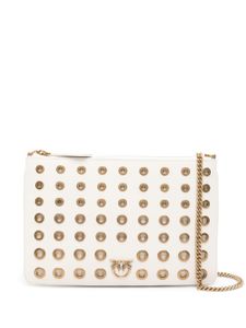 PINKO sac à bandoulière à motif Love Birds - Blanc