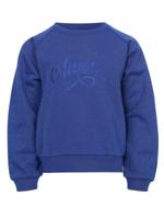 LOOXS Little winter sweater meisjes - blauw - lurex