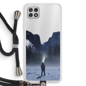 Wanderlust: Samsung Galaxy A22 4G Transparant Hoesje met koord