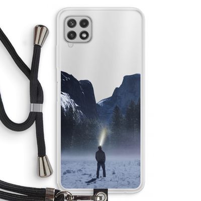 Wanderlust: Samsung Galaxy A22 4G Transparant Hoesje met koord