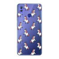 Eenhoorns overal: Honor Note 10 Transparant Hoesje