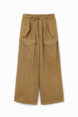 Wide leg cargobroek - GREEN - XL