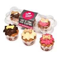 THE BARKING BAKERY MINI ICED WOOFINS VANILLA EN CAROB TRIO ASSORTI