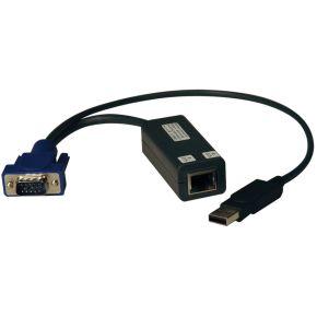 Tripp Lite B078-101-USB-1 toetsenbord-video-muis (kvm) kabel Zwart