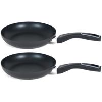 Set van 2x stuks san ignacio koekenpan gusto - d22 cm - anti-aanbak laag - hapjespan - zwart - alumi Set van 2x stuks san ignacio koekenpan gusto - d22 cm - anti-aanbak laag - hapjespan - zwart - alumi