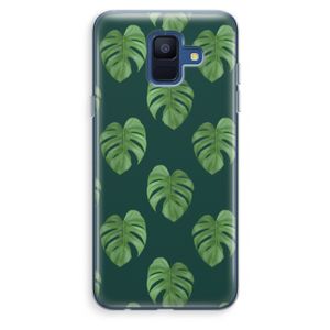 Monstera leaves: Samsung Galaxy A6 (2018) Transparant Hoesje