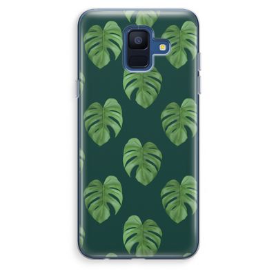 Monstera leaves: Samsung Galaxy A6 (2018) Transparant Hoesje