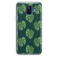 Monstera leaves: Samsung Galaxy A6 (2018) Transparant Hoesje
