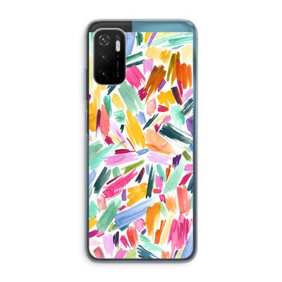 Watercolor Brushstrokes: Xiaomi Poco M3 Pro 5G Transparant Hoesje