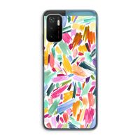 Watercolor Brushstrokes: Xiaomi Poco M3 Pro 5G Transparant Hoesje