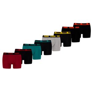 Puma Boxershorts Basic 8-pack Burgundy / Seagreen / Black / Grey-XXL