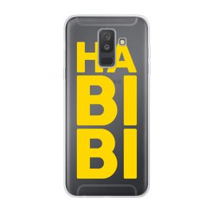 Habibi Blue: Samsung Galaxy A6 Plus (2018) Transparant Hoesje