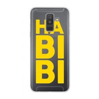 Habibi Blue: Samsung Galaxy A6 Plus (2018) Transparant Hoesje