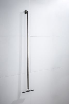 Vloerwisser SaniClear Iron | Incl.Wandbevestiging | Messing | Rond | Verouderd ijzer - Gun metal