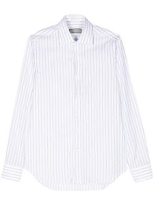 Canali chemise en coton à rayures - Blanc